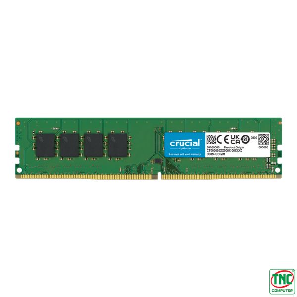 Tăng cường hiệu suất xử lý Ram Desktop Crucial 8GB DDR4 Bus 3200Mhz CT8G4DFRA32A