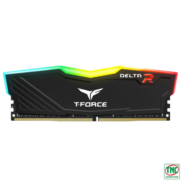 thiết kế đẹp mắt Ram Desktop TeamGroup Delta Black RGB 16GB 3600Mhz