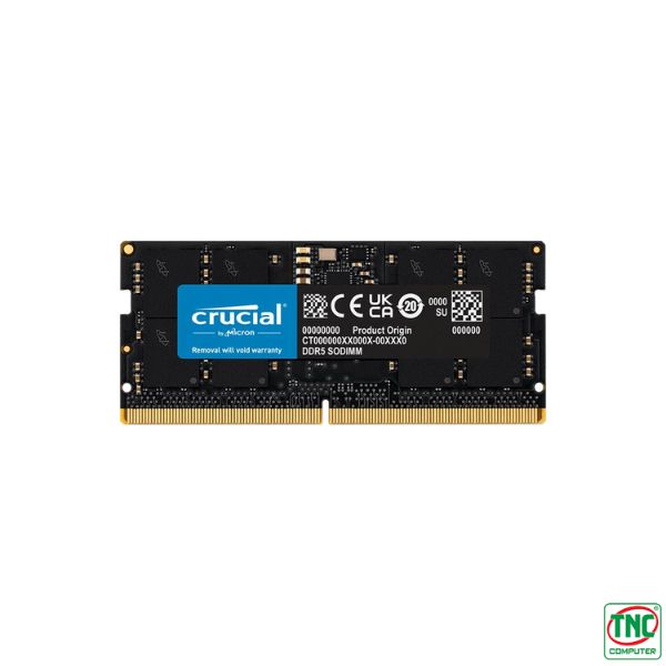 đảm bảo tốc độ truyền dữ liệu nhanh chóng Ram Laptop Crucial 16GB DDR5 5600Mhz CT16G56C46S5