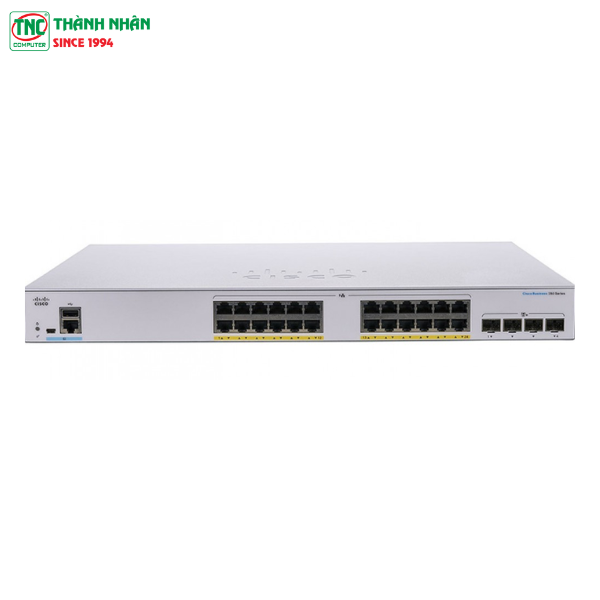 Switch PoE+ Cisco CBS350-24P-4G-EU có chuẩn kết nối đa dạng Switch PoE+ Cisco CBS350-24P-4G-EU có chuẩn kết nối đa dạng