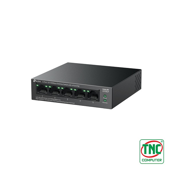 Switch PoE TP-Link LS105LP (5 port/ 10/100 Mbps) có tốc độ truyền dữ liệu nhanh chóng Switch PoE TP-Link LS105LP (5 port/ 10/100 Mbps) có tốc độ truyền dữ liệu nhanh chóng