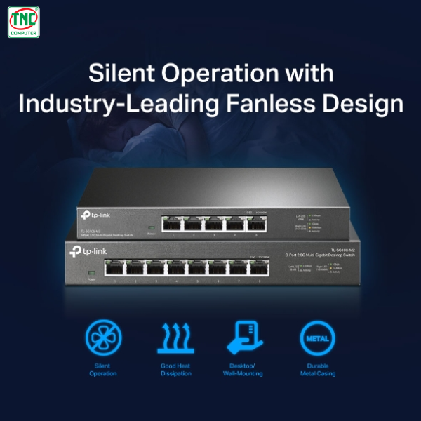Switch TP-Link TL-SG105-M2 dễ dàng sử dụng Switch TP-Link TL-SG105-M2 dễ dàng sử dụng