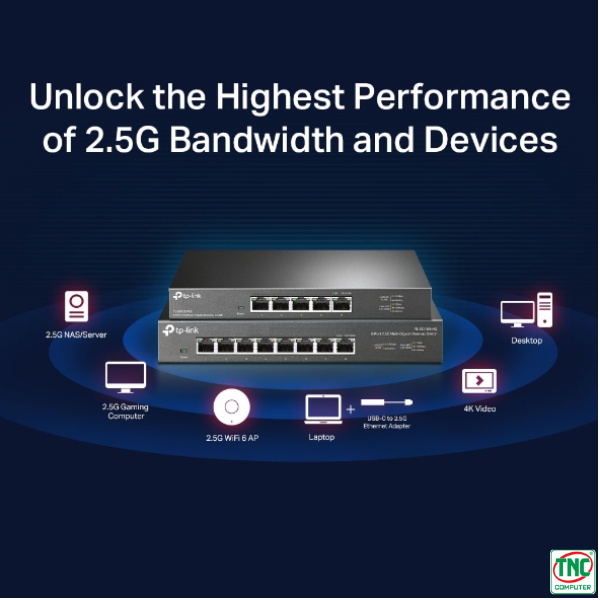 Switch TP-Link TL-SG108-M2 (8 port/ 2.5 Gbps) Switch TP-Link TL-SG108-M2 (8 port/ 2.5 Gbps)
