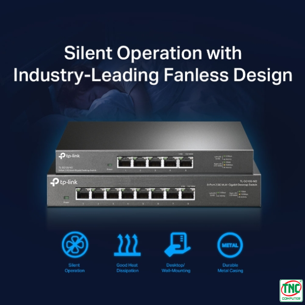 Switch TP-Link TL-SG108-M2 đa dạng chuẩn kết nối Switch TP-Link TL-SG108-M2 đa dạng chuẩn kết nối