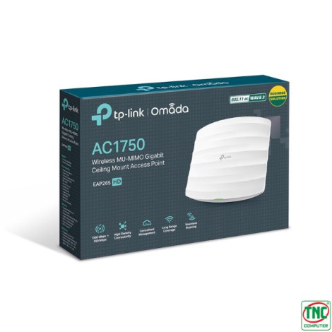 Access Point TP-Link EAP265 HD (1750 Mbps/ Wifi 5/ 2.4/5 GHz)