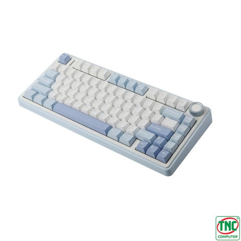 Bàn phím cơ Gaming không dây 3 Mode AULA F75 màu Xanh nhạt, Trắng, Xanh đậm Grey Wood V3 Switch
