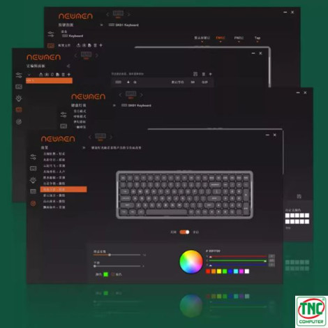 Bàn phím cơ Gaming không dây Newmen DualMode MAMA SK01 Ngọc lục bảo N-box Switch