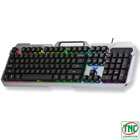 Bàn phím giả cơ Gaming có dây Aula F2023 màu Đen