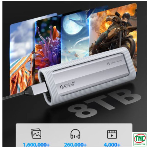 Hộp đựng ổ cứng SSD ORICO M.2 Dual NVME, SATA AXM2S-G2-V1-GY-BP