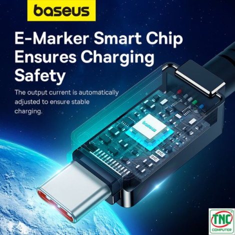 Cáp sạc nhanh Baseus Unbreakable Type-C to Type-C 100W dài 2m P10355800111-01 Đen