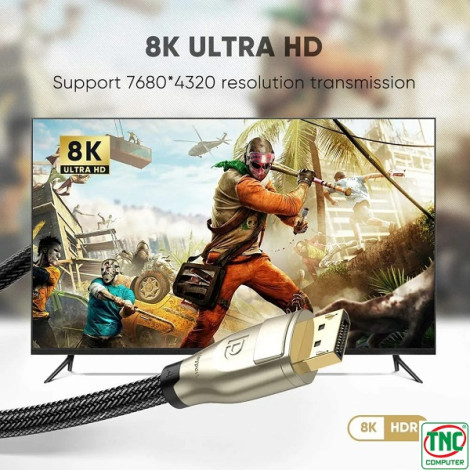 Cáp Displayport 1.4 dài 2m hỗ trợ 8K@60Hz Ugreen 60843
