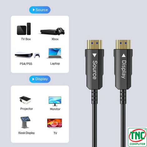 Cáp HDMI 2.0 dài 10m độ phân giải 4K@60Hz Unitek C11072BK-10M