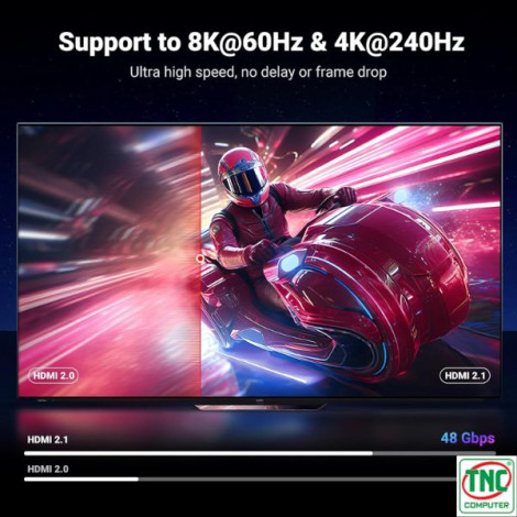 Cáp HDMI 2.1 dài 1m tốc độ 48Gbps Ugreen 25908