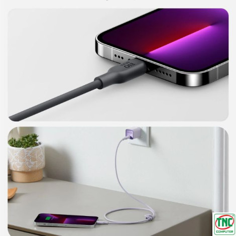 Cáp sạc Anker 541 Type-C sang Lightning dài 1.8m TPE Bio-Based Đen (Black) B2B_A80A2N11