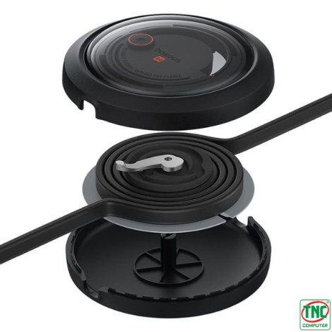 Cáp sạc đa năng 3 trong 1 Baseus Free2Draw Retractable Crystal 1.1m P10368700111-02 Cluster Black