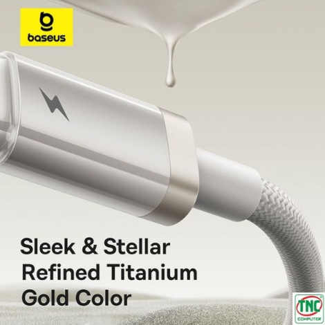 Cáp sạc nhanh Type-C to Lightning dài 1m Baseus Titanium Alloy 20W P10378101G21-00