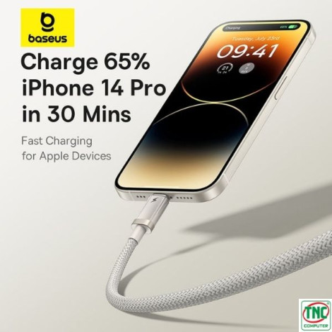 Cáp sạc nhanh Type-C to Lightning dài 1m Baseus Titanium Alloy 20W P10378101G21-00