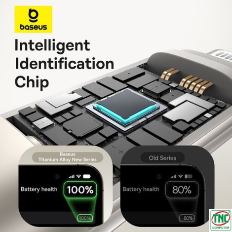 Cáp sạc nhanh Type-C to Lightning dài 1m Baseus Titanium Alloy 20W P10378101G21-00