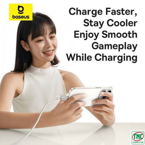 Cáp sạc nhanh Type-C to Lightning dài 1m Baseus Titanium Alloy 20W P10378101G21-00
