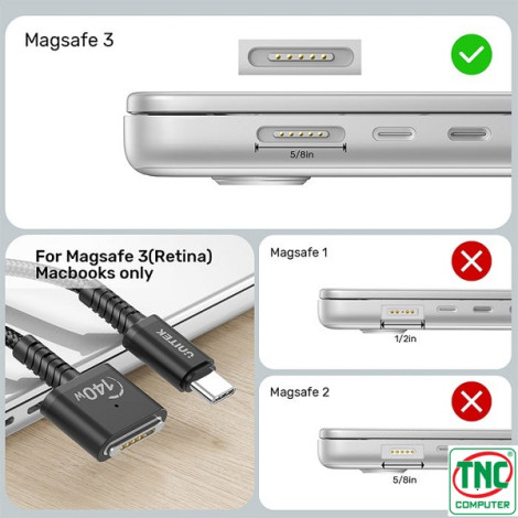 Cáp Sạc nhanh USB-C sang MAG3 140W dài 2m Unitek C14121BK