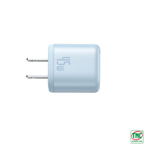 Cốc sạc nhanh 1 cổng Type C OS-Baseus PicoGo GaN 1C 45W US Galaxy Blue LVJ068-TC-UB