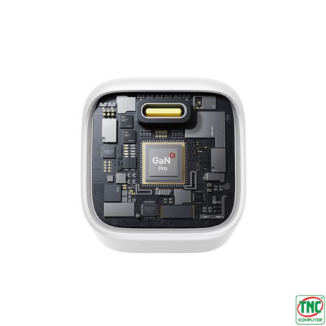 Cốc sạc nhanh 1 cổng Type C OS-Baseus PicoGo GaN 1C 45W US Moon White LVJ068-TC-UW
