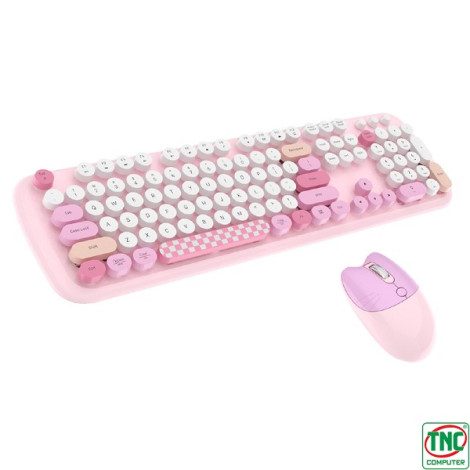 Combo Bàn phím + Chuột không dây GEEZER ZERO màu Hồng