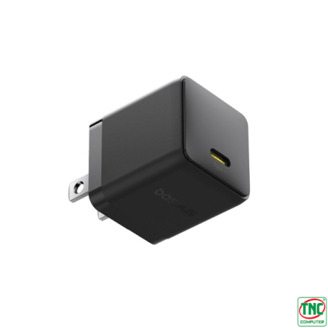 Củ sạc, cáp sạc Type-C Baseus Palm 1C 20W, cáp sạc USB-C to USB-C 60W (20V/3A) 1m Cluster Black P10111603113-01