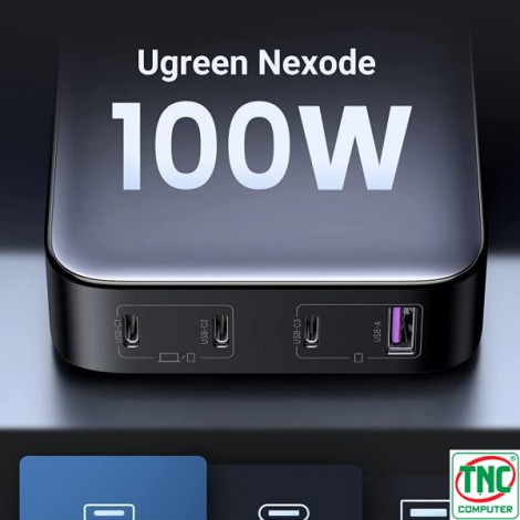 Củ sạc nhanh đa cổng GaN Nexode 100W Ugreen CD328 90736