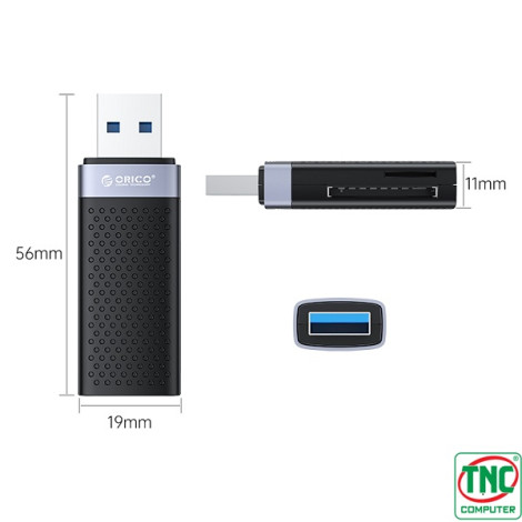 Đầu đọc thẻ nhớ TF SD USB 3.0 Orico CS2T-A3-BK-EP