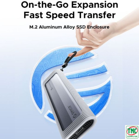 Hộp đựng ổ cứng SSD Type-C ORICO AXM2-G2-V1-GY-BP