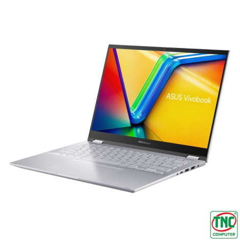 Laptop Asus Vivobook S 14 Flip TP3402VA-LZ118W (i9 13900H/ Ram 16GB/ SSD 512GB/ Touch/ Windows 11/ 2Y/ Bạc)