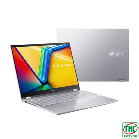 Laptop Asus Vivobook S 14 Flip TP3402VA-LZ118W (i9 13900H/ Ram 16GB/ SSD 512GB/ Touch/ Windows 11/ 2Y/ Bạc)