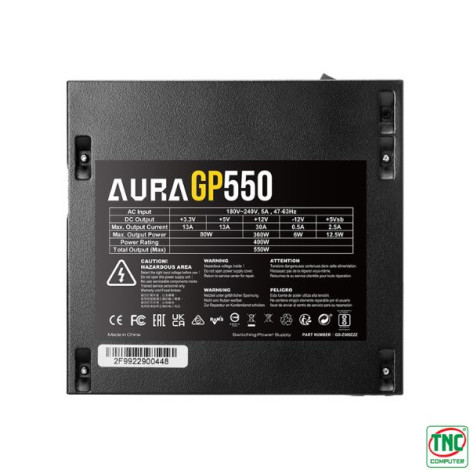 Nguồn Gamdias AURA GP550 550W (PSAURAGP550GA)