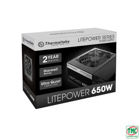 Nguồn Thermaltake Litepower 650W Black