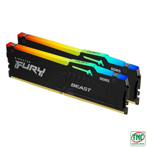 Ram Deskstop Kingston Fury Beast RGB 64GB DDR5 Bus 6000MT/s KF560C40BBAK2-64
