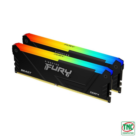 Ram Desktop Kingston Fury Beast RGB 16GB DDR4 Bus 3733MT/s KF437C19BB2AK2/16