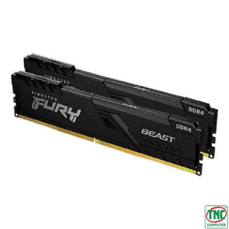 Ram Desktop Kingston Fury Beast Black 64GB DDR4 Bus 3600MT/s KF436C18BBK2/64