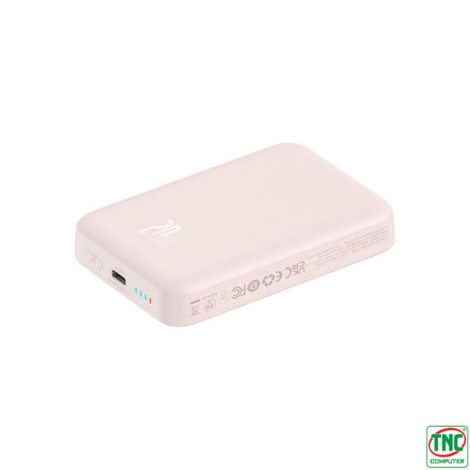 Sạc dự phòng Baseus Magnetic Mini Air Wireless 10000mAh 20W Type C - Baby Pink LVB031-1P-20 (P10059001413-00)