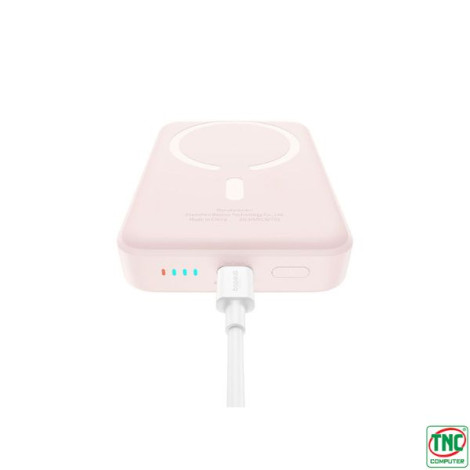 Sạc dự phòng Baseus Magnetic Mini Air Wireless 10000mAh 20W Type C - Baby Pink LVB031-1P-20 (P10059001413-00)