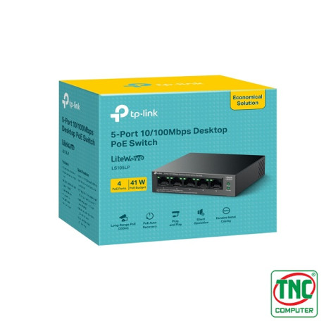 Switch PoE TP-Link LS105LP (5 port/ 10/100 Mbps)