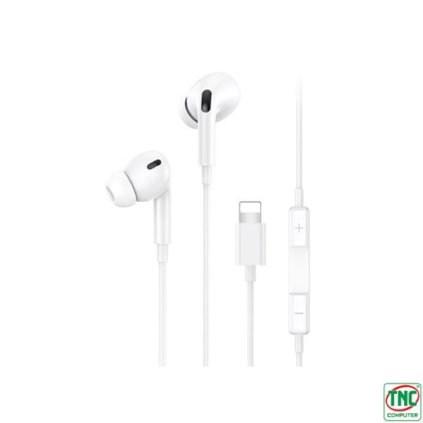 Tai nghe có dây USAMS EP-41 Lightning White (SJ453HS01) - Kết nối qua bluetooth 5.0