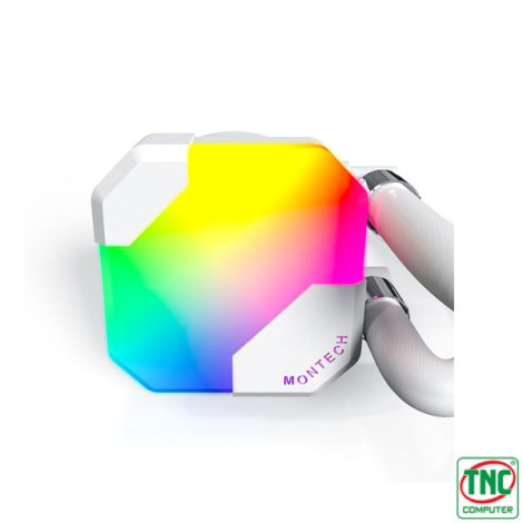 Tản nhiệt nước CPU 2 Fan AIO Montech Hyperflow ARGB 240 White WCHF240WHMT