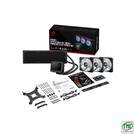 Tản nhiệt nước AIO CPU 3 Fan ASUS Rog RYUJIN III 360 ARGB Extreme