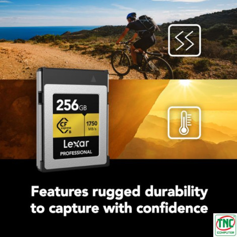 Thẻ nhớ SD 256GB Lexar Professional CFexpress Type B GOLD LCXEXPR256G-RNENG