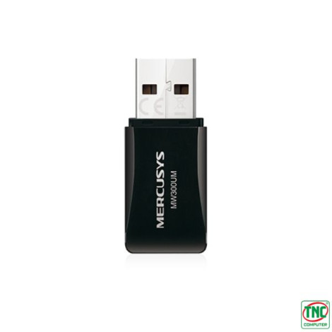 USB Wifi Mercusys 300 Mbps MW300UM (300 Mbps/ Wifi 4/ 2.4 GHz/ USB 2.0)