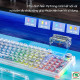 Bàn phím Gaming cơ không dây AULA F98 PRO 3 Mode màu Trắng trong suốt