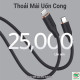 Cáp sạc Anker PowerLine III Type-C sang Lightning dài 1.8m FLOW Đen (Black) B2B_A8663H11