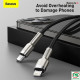 Cáp chuyển đổi USB-C sang Lightning Baseus Cafule Series Metal dài 1m CATLJK-A01