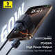 Cáp sạc đa năng 4 in 1 Baseus Versatile 60W dài 1m P10383000121-01 Cosmic Black